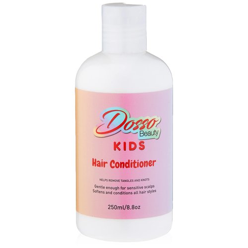 Dosso Beauty Kids Hair Conditioner, Organic Ingredients, Dermatologist Tested, Suitable For All Hair Types