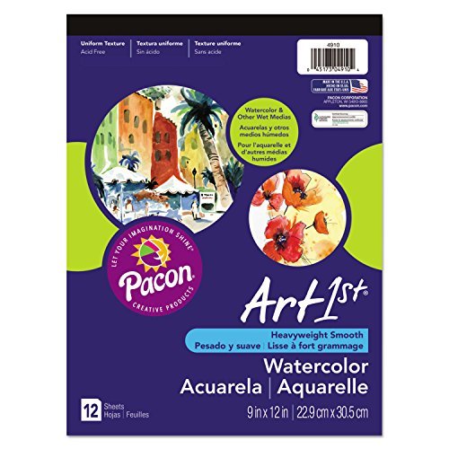 Pacon 4910 9" X 12" Watercolor Paper Pad 12 Count