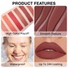 lip liner pencils, Modern Classic Lip Liner, Lip Liner Pigmented Vegan Matte, Lasting Finish Lip Liner, Luxurious Creamy Long Lasting Lip Liner, Prevents Feathering and Fading (02#Cherry Red, 1)