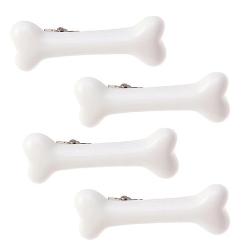 4Pcs White Bone Hair Clip White Bones Hairpins for Women Hair Accessories for Cosplay Costume Party Daily Wear Hair Pins White Dog Bone Alligator Clips,Beauty and Personal Care,Clips and Barrettes
