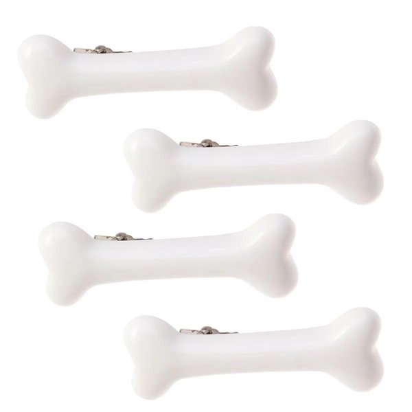 4Pcs White Bone Hair Clip White Bones Hairpins for Women Hair Accessories for Cosplay Costume Party Daily Wear Hair Pins White Dog Bone Alligator Clips,Beauty and Personal Care,Clips and Barrettes