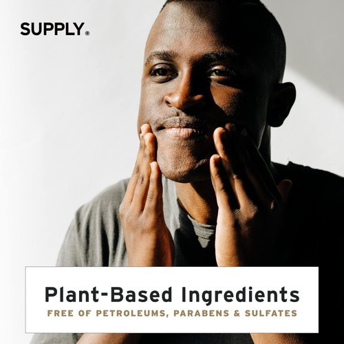 Supply Multi-Purpose Facial Moisturizer for Men: Anti-aging Skin Hydration with Hyaluronate, Aloe Vera, and Shea Butter, Reduces Wrinkles and Fine Lines, Increases Firmness and Elasticity, Oil Free