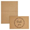 Best Paper Greetings 36 Pack Rustic Kraft Paper Material Thank You Cards with Envelopes for Wedding, Baby Shower, Birthday Party, 4 x 6 in