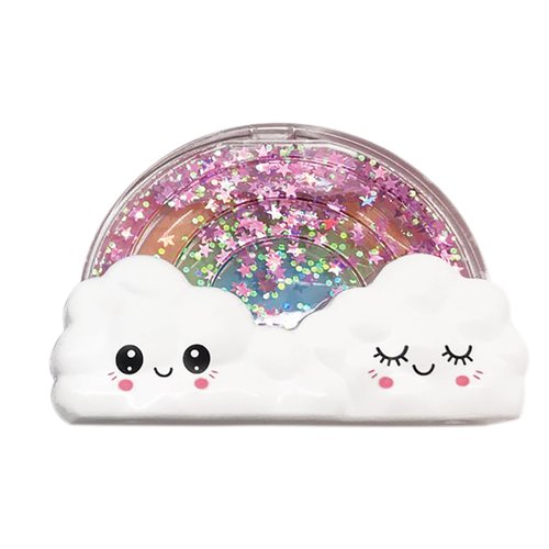 iscream Happiest Rainbow Strawberry Scented Solid Lip Gloss in Glitter Case