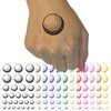 Golf Ball Sports Temporary Tattoo Water Resistant Fake Body Art Set Collection - Purple (One Sheet)