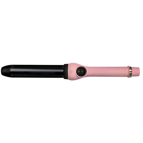 Relaxus Beauty Viva Curl Pro 32mm Clipless Curling Wand, 100% Ceramic Barrel, includes Heat Protective Glove, Pink Blush