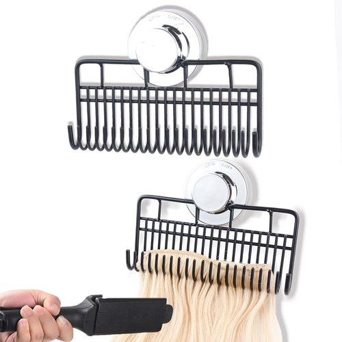 SOGOO Hair Extension Holder and Hanger Metal Hair Styling Tool and Extension Caddy for Washing, Coloring and Blow-Drying of Weft, Clip-in, Tape-in Hair Extensions(Medium Size)