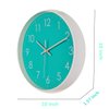 Jdelai Indoor Silent Non-Ticking Quartz Modern Simple Wall Clock Digital Quiet Sweep Movement Office/Kitchen/School/Living Room Decor 10 Inch