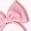 Domkier 2 Piece Bow Headbands Pink Big Bow Hair Band,Halloween Christmas Headdress for Women and Girls, Cosplay Party Decor Supplies
