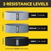 Fabric Resistance Bands for Working Out - Booty Bands for Women and Men - Exercise Bands Resistance Bands Set - Workout Bands Resistance Bands for Legs (Gray)