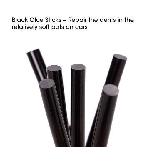 16PCS Keratin Gun Bond Glue Sticks - Professional Hair Adhesive Sticks Dent Puller Glue Sticks(Black)