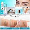 Magic Eyebrow Pencil, 3D 4 Tipped Precise Brow Pen Upgraded Waterproof Microblading Eyebrow Pencil Contouring Pen Natural Makeup Effect (B-Gray)