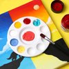 WNATN Paint Tray Palettes, Plastic White Palettes for Kids & Students,Paint Tray for Art Class,Craft DIY or Have a Birthday Painting Party-21pcs