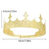 Generic King Crowns Metal Hair Band for Men Gold Crowns and Tiara for Theme Birthday Party Costume Accessories (Gold)