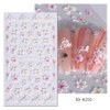 5D Flower Nail Art Stickers, 5D Embossed Floral Nail Decals Daisy Small Flower Floral Nail Art Supplies Luxurious Spring Summer Nail Design Manicure Decoration for Women Girls(4 Sheets)