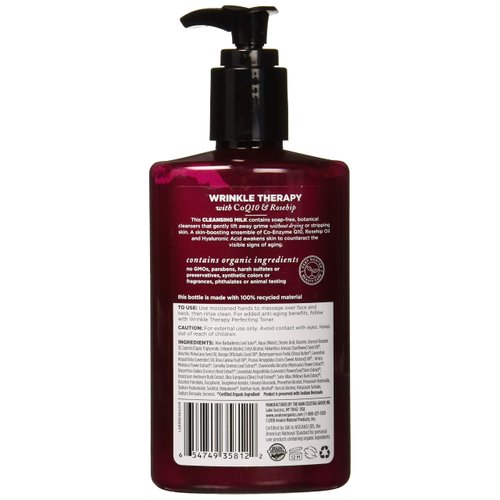 Avalon Organics Wrinkle Therapy CoQ10 Cleansing Milk, 8.50 oz (Pack of 3)