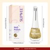 SUPWEE Gold Nail Polish Quick Dry Christmas Nail Polish Shimmer Holographic Nail Lacquer Shimmer Iridescent Fingernail Polish for Beginner Finger Toe Manicure DIY 16ml/0.54fl oz