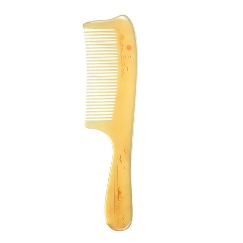 TAN MUJIANG Wooden Hair Comb Sheep Horn