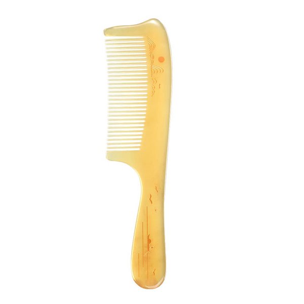 TAN MUJIANG Wooden Hair Comb Sheep Horn