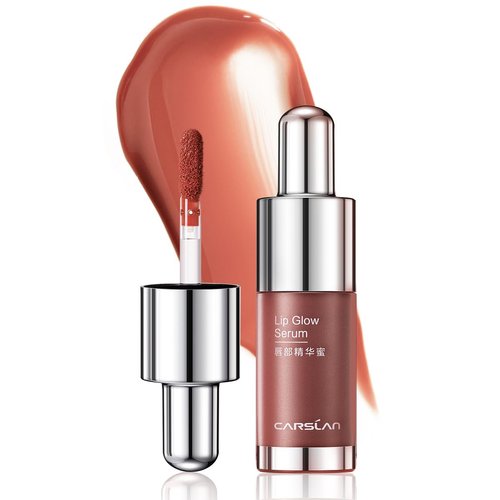 CARSLAN Hydrating Lip Gloss Serum, Moisturizing, Plunping, Shiny Lip Glow, Tinted Lip Care with Vitamin E, Crithmum Maritimum Essential oil, G101
