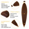 Braiding Hair Pre Stretched for Women Hair Extensions Box Braids Soft Synthetic Knotless Yaki Texture Hot Water Setting Braid Brown (24inch 3Packs)