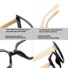 bullabulling Retro Square Blue Light Blocking Reading Glasses For Women Men Oversized Anti Anti Glare UV Eyewear… (floral/black, 2.0)