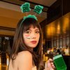 Outyua St Patricks Day Headband Green Headbands Head Bopper Hair Band Irish Accessories for Women