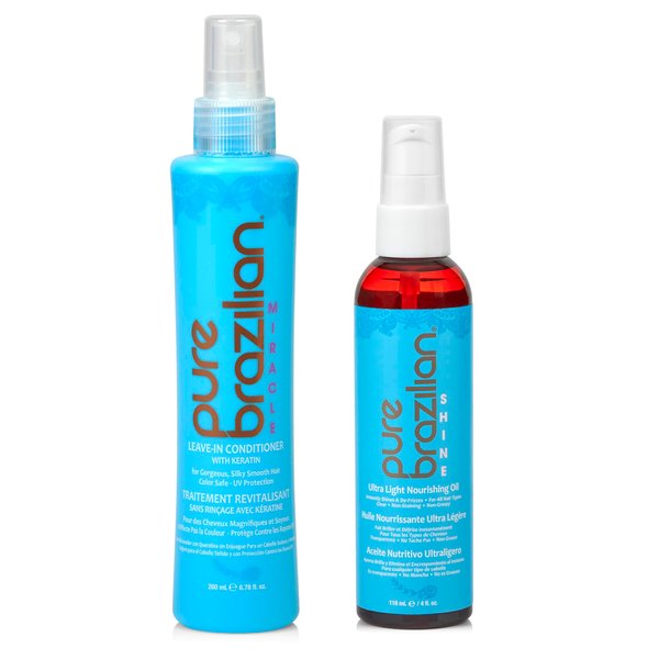 PURE BRAZILIAN - Leave-in Conditioner & Ultra-Light Nourishing Oil