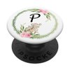 Cell Phone Pop Out Holder,Cute Koala Bear Flower Letter P PopSockets PopGrip: Swappable Grip for Phones & Tablets
