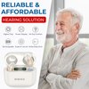 BIBIED Virtually Invisible OTC Hearing Aids for Mild to Moderate Hearing Loss, Perfected Ergonomics Completely In-Ear Hearing Aids for Seniors with Long-Lasting Battery, Smart Noise Cancellation