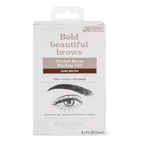 Equate Tinted Brow Styling Gel- Dark Brown