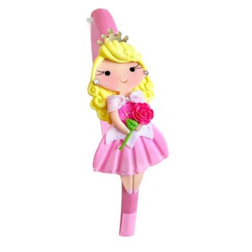 Princess Handmade Headband - Hair Accessories for Children - Princess Dress Up Tiara - Girls Headband (Sleeping Beauty - Aurora)