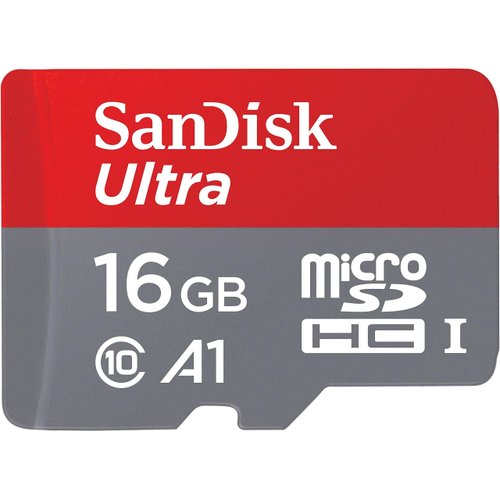[Older Version] SanDisk 16GB Ultra microSDHC UHS-I Memory Card with Adapter - 98MB/s, C10, U1, Full HD, A1, Micro SD Card - SDSQUAR-016G-GN6MA