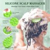 SHVYOG Scalp Scrub, Tea Tree Scalp Exfoliator, Scalp Exfoliator Scrub for Build Up, Itchy Scalp Relief Hair Treatment Nourishing Detox Hair Care with Scalp Massager, 10.58 oz