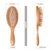 WeCoola Wooden Bristle Hair Brush is a Wood Brushes with Wooden Bristles can Stimulate Scalp to Help Scalp Massage & Hair Growth,As Gift for Mother & Father & Friedn All Hair Type