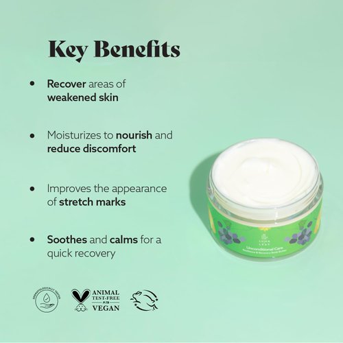 LUMA & LEAF Unconditional Care Body Butter 5 FL Oz - Resilience & Recovery Body Cream - Natural Formula with Tasmanian Pepperberry, Grapeseed Oil, Shea Butter and Prickly Pear
