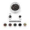 Medsuo 200pcs Silicone Lined Nano Rings Beads Links for Nano Tip Hair Extensions Nano Beads 3.0mm(OD) 1.0mm(ID) 2.0mm(L) 5 Color Optional - Dark Brown