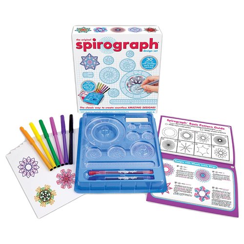 Spirograph Design Set Boxed - Arts and Crafts, Kids Toys, Art Supplies, Craft Supplies, Drawing Kit, Spiral Art, Reproduction of Classic Gear Design Kit, Pens, Design Sheet Included, Ages 8+