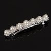 E EMZHOLE Luxury Rhinestone Hair Barrettes Pearl Diamond Hair Clip Temperament Diamond Headdress Ponytail Clip for Women and Girls (Pearl)