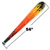 54" Jumbo Fire Flame Inflatable Baseball Bat (1 Pack) Inflate Toy Perfect Party Favor Playground Fun Sport