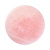 Beaupretty 1 Pc Eyelash Jade Stones Eyelash Extension Glue Pallet Holder Round Pallet Pad Resin Nail Art Plate Palette Makeup Palette (Pink)