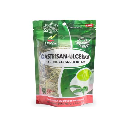 Hanan Peruvian Secrets Gastrisan-Ulceran Herbal Tea | 100% Natural Gastric Cleanser | 1.76oz / 50g Loose Leaf Bag | Naturally Cleanses Digestive Tract and Relieves Stomach Discomfort