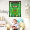 FEPITO Pin The Football on The Goalpost, Pin The Football Game for Kids, Birthday Party Game with 24 Pcs Football Stickers for Football Party Decorations, Kids Birthday Party Decorations
