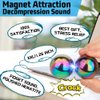 Magnet Slime Putty Party Favors, Fidget Toy Magnet Ferrite Putty Beads, Hematite Magnetic Stones Eggs with 1.26 inch Magnet Balls, Cool Desk Toy, EDC Toy Science Kit Gift