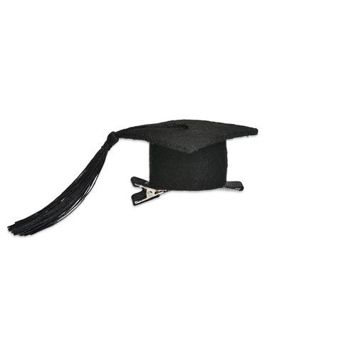 Graduation Hair Clip with Mini Cap for Women, Men, Boys, Girls - Mini Graduation Grad Party Favors and Decorations