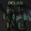 DND Dice Set Dungeons and Dragons Dice, D&D Dice 7PCS/Set, ZHOORQI Polyhedral Dice Set Metal Dice Set for Role Playing Games, Pathfinder, The Arcanum Dice Set for Table Games(GZ-Green)
