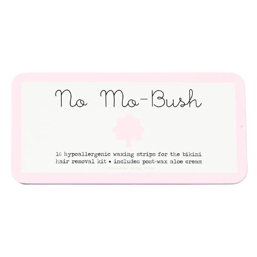 No Mo-Bush Hair Waxing Kit - As Seen On Shark Tank - Wax Strips for Body Waxing and Bikini Waxing - 16 Count