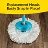 Hurricane Spin Mop Replacement Mop Heads for As Seen On TV Mop & Bucket Cleaning System by BulbHead, Spin Away Germy, Dirty Water - Super-Absorbent Microfiber Mop Head Holds 10X Weight — 1-Pack