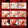 VIOLA HOUSE SFX Makeup Kit, Halloween Special Effects Makeup, 6 Colors Bruise Wound Face Body Paint + Scar Wax + Scar Oil + Liquid Latex + Fake Blood + Spatula + Stipple Sponge + Brush.
