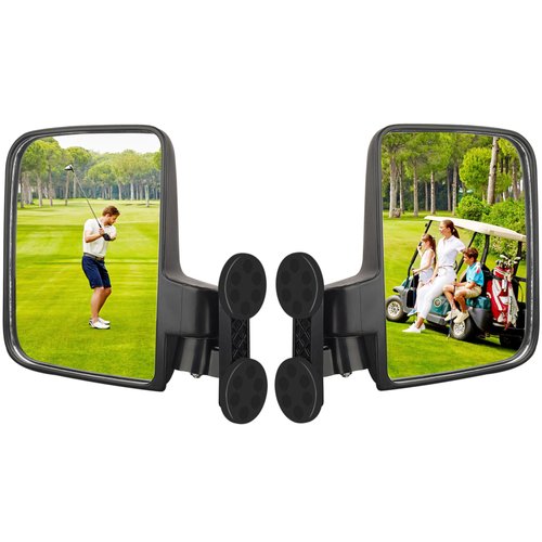MUTUACTOR Tractor Mirrors,Universal Magnetic Tractor Accessories No Drilling,Non-slip Magnetic Golf Cart Rear View Mirrors for John Deere Kubota Mahindra Kioti Forklift Tractor Accessories (1 Pair)